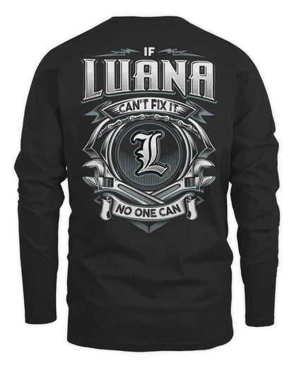 LUANA AP81-K4-626 - Personalized Ahmed Quote Apparel “If Ahmed Can't Fix It, No One Can” - Men's Long Sleeved T-Shirt - Black