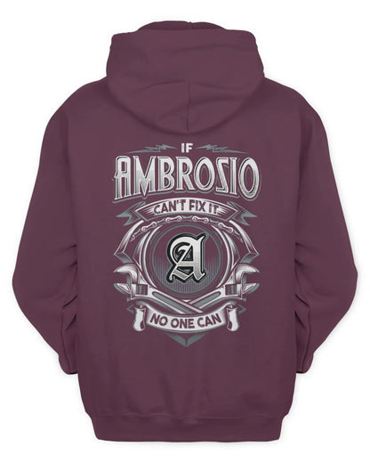 AMBROSIO AP81-K4-626 - Personalized Ahmed Quote Apparel “If Ahmed Can't Fix It, No One Can” - Unisex Hoodie - Maroon