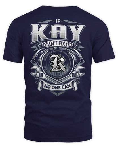 KAY AP81-K4-626 - Personalized Ahmed Quote Apparel “If Ahmed Can't Fix It, No One Can” - Unisex Standard T-Shirt - Navy