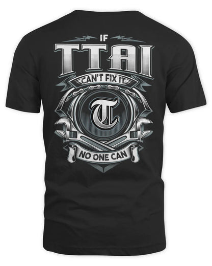 TTAI AP81-K4-626 - Personalized Ahmed Quote Apparel “If Ahmed Can't Fix It, No One Can” - Unisex Standard T-Shirt - Black