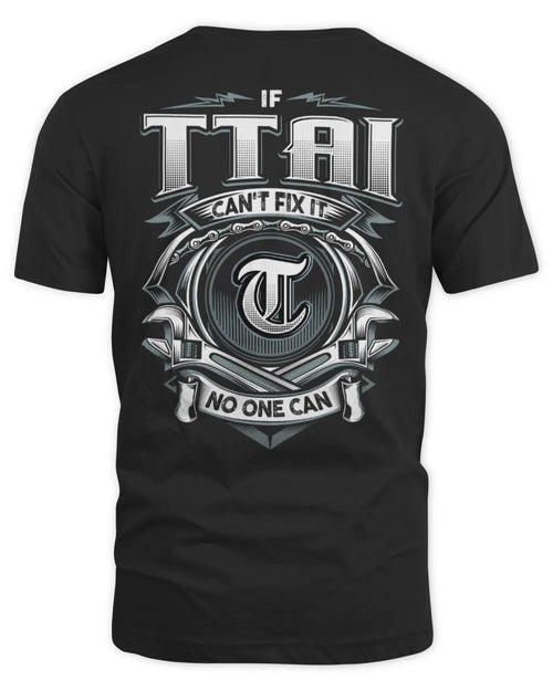 TTAI AP81-K4-626 - Personalized Ahmed Quote Apparel “If Ahmed Can't Fix It, No One Can” - Unisex Standard T-Shirt - Black