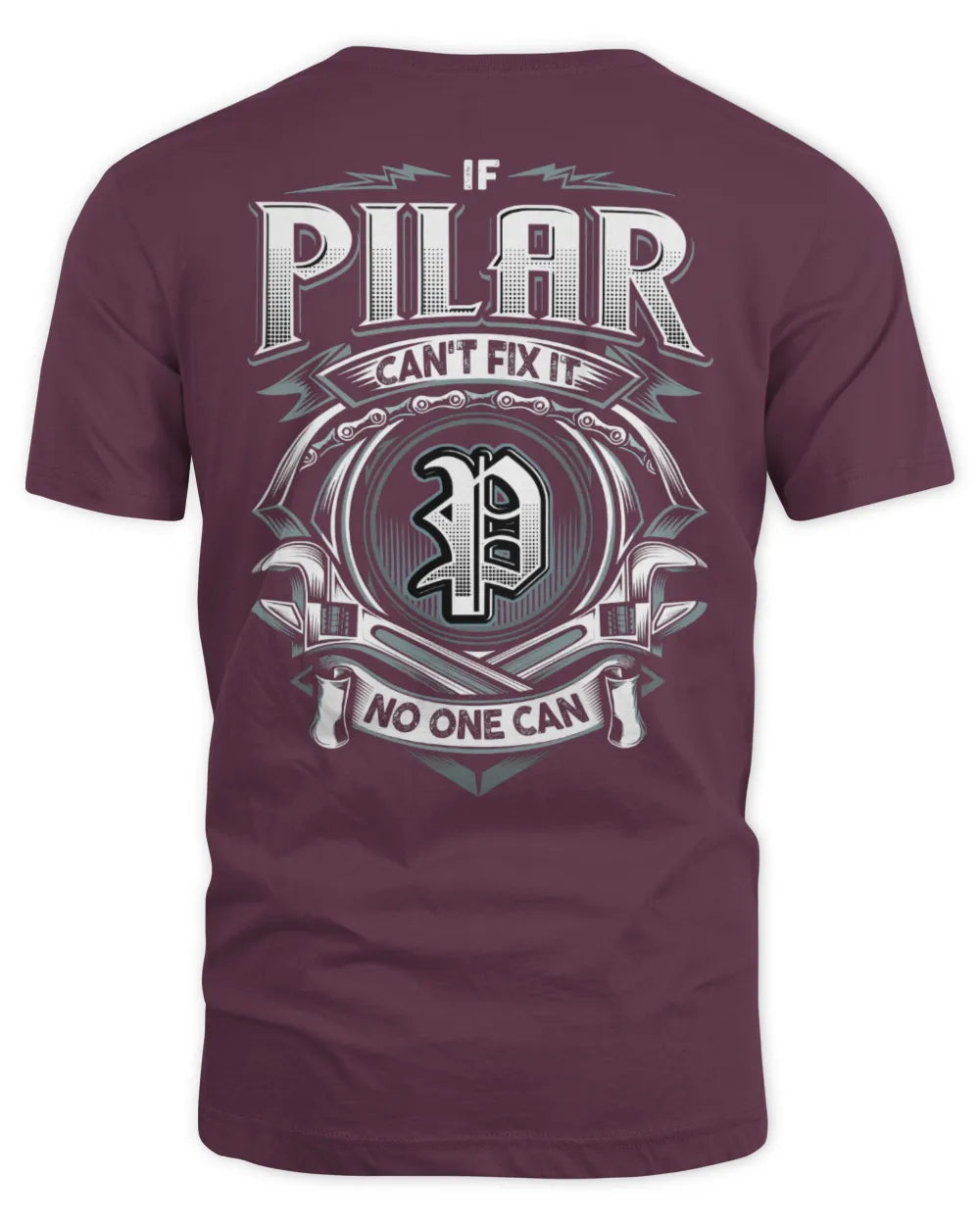 PILAR AP81-K4-626 - Personalized Ahmed Quote Apparel “If Ahmed Can't Fix It, No One Can” - Unisex Standard T-Shirt - Maroon