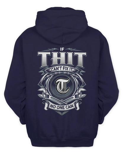 THIT AP81-K4-626 - Personalized Ahmed Quote Apparel “If Ahmed Can't Fix It, No One Can” - Unisex Hoodie - Navy