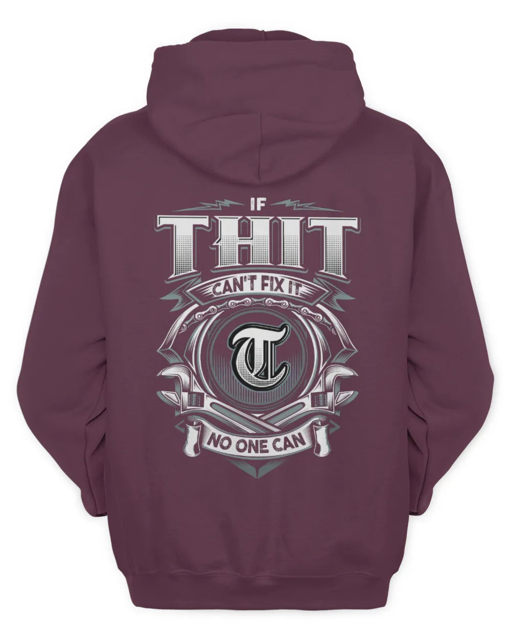 THIT AP81-K4-626 - Personalized Ahmed Quote Apparel “If Ahmed Can't Fix It, No One Can” - Unisex Hoodie - Maroon