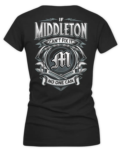 MIDDLETON AP81-K4-626 - Personalized Ahmed Quote Apparel “If Ahmed Can't Fix It, No One Can” - Women's V-Neck T-Shirt - Black