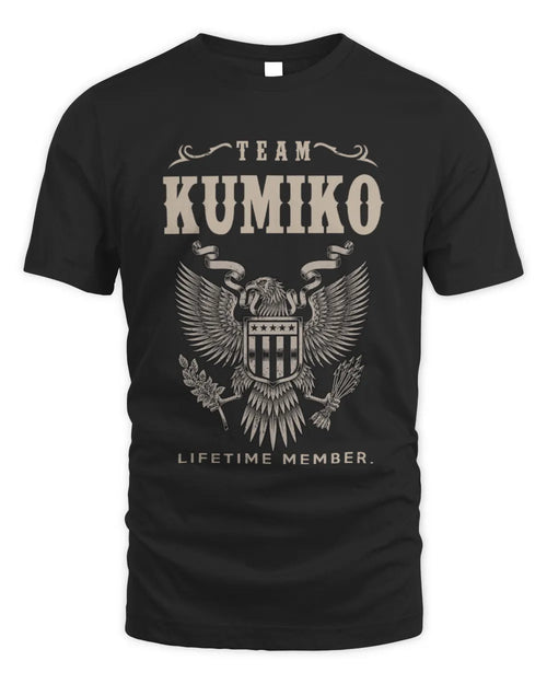 KUMIKO TP06-K82 – Personalized Classic Style Apparel “Team NAME Lifetime Member” - Unisex Standard T-Shirt - Black