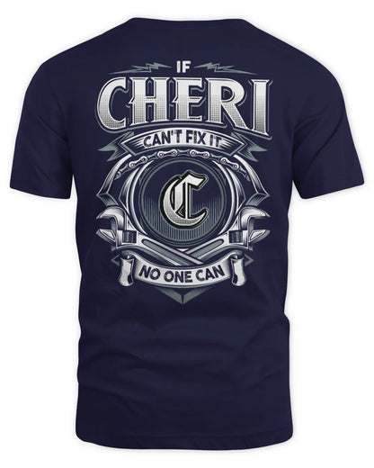 CHERI AP81-K4-626 - Personalized Ahmed Quote Apparel “If Ahmed Can't Fix It, No One Can” - Unisex Standard T-Shirt - Navy