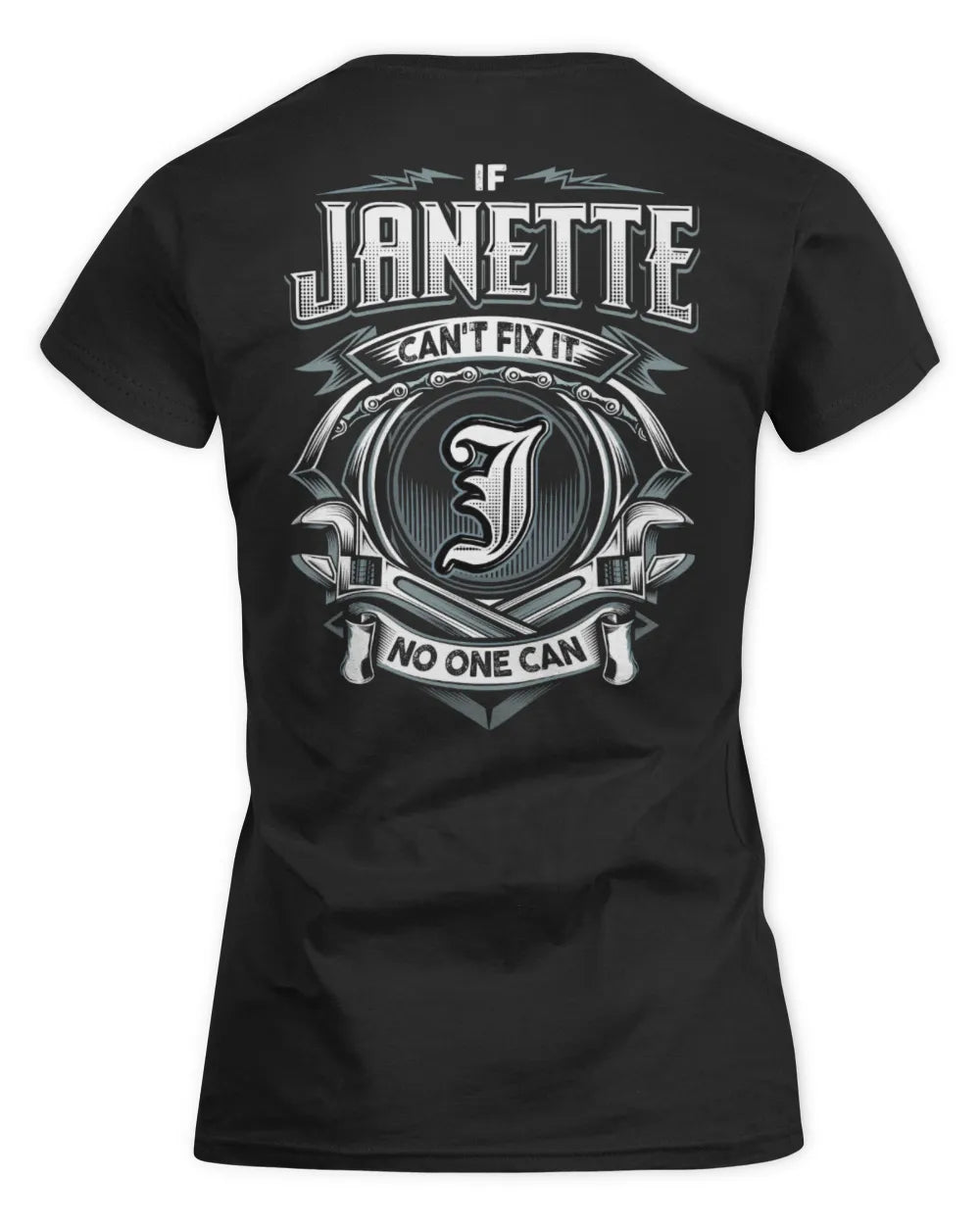 JANETTE AP81-K4-626 - Personalized Ahmed Quote Apparel “If Ahmed Can't Fix It, No One Can” - Women's Standard T-Shirt - Black