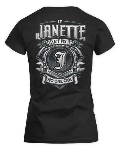 JANETTE AP81-K4-626 - Personalized Ahmed Quote Apparel “If Ahmed Can't Fix It, No One Can” - Women's Standard T-Shirt - Black