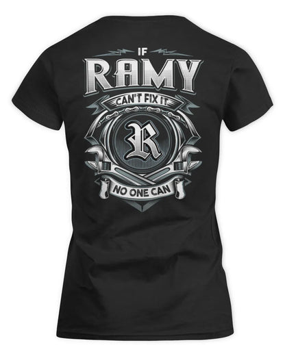 RAMY AP81-K4-626 - Personalized Ahmed Quote Apparel “If Ahmed Can't Fix It, No One Can” - Women's Standard T-Shirt - Black
