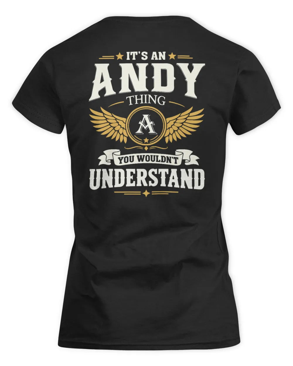 ANDY KT06-M008 It’s a [NAME] Thing – You Wouldn’t Understand | Personalized Vintage T-Shirt - Women's Standard T-Shirt - Black