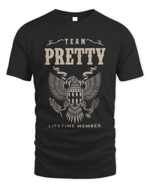 PRETTY TP06-K82 – Personalized Classic Style Apparel “Team NAME Lifetime Member”