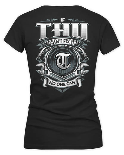 THU AP81-K4-626 - Personalized Ahmed Quote Apparel “If Ahmed Can't Fix It, No One Can” - Women's V-Neck T-Shirt - Black