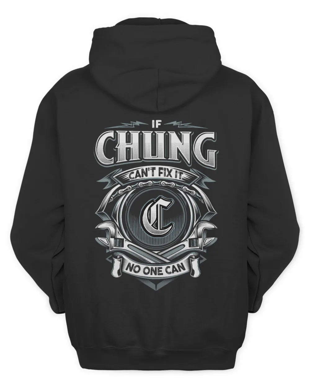 CHUNG AP81-K4-626 - Personalized Ahmed Quote Apparel “If Ahmed Can't Fix It, No One Can” - Unisex Hoodie - Black