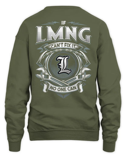 LMNG AP81-K4-626 - Personalized Ahmed Quote Apparel “If Ahmed Can't Fix It, No One Can” - Unisex Sweatshirt - Military Green