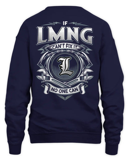 LMNG AP81-K4-626 - Personalized Ahmed Quote Apparel “If Ahmed Can't Fix It, No One Can” - Unisex Sweatshirt - Navy