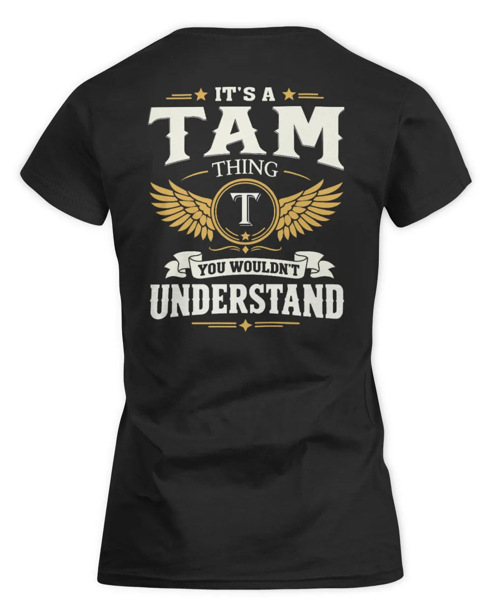 TAM KT06-M008 It’s a [NAME] Thing – You Wouldn’t Understand | Personalized Vintage T-Shirt - Women's Standard T-Shirt - Black