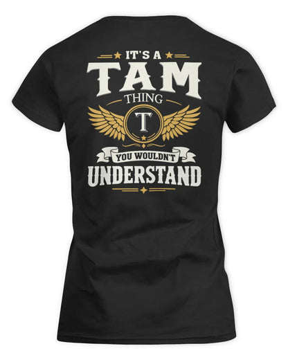 TAM KT06-M008 It’s a [NAME] Thing – You Wouldn’t Understand | Personalized Vintage T-Shirt - Women's Standard T-Shirt - Black