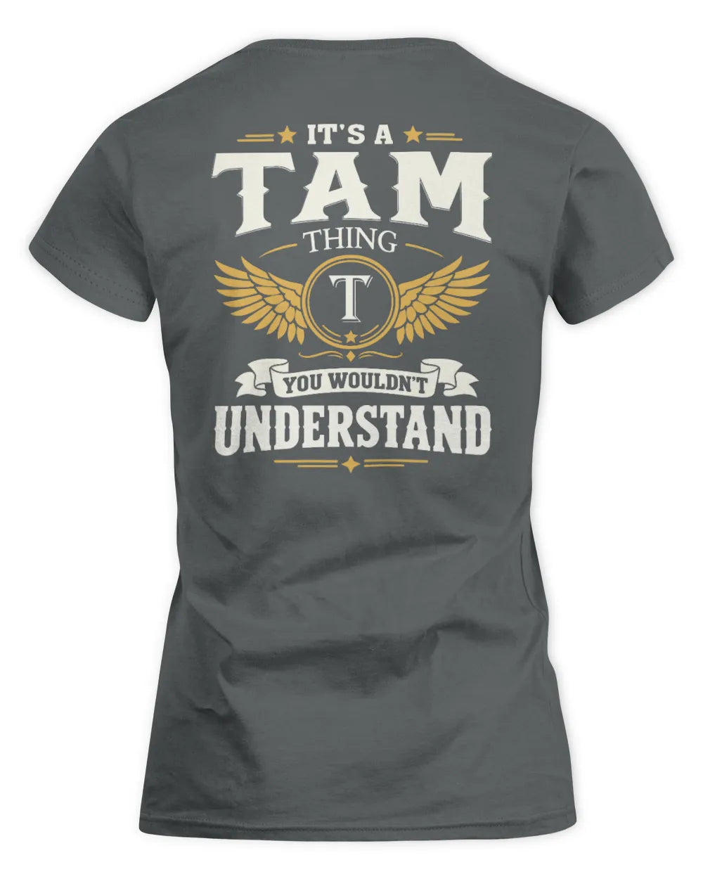 TAM KT06-M008 It’s a [NAME] Thing – You Wouldn’t Understand | Personalized Vintage T-Shirt - Women's Standard T-Shirt - Charcoal