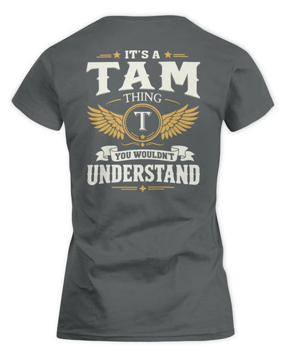 TAM KT06-M008 It’s a [NAME] Thing – You Wouldn’t Understand | Personalized Vintage T-Shirt - Women's Standard T-Shirt - Charcoal