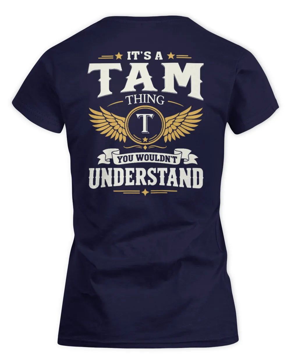 TAM KT06-M008 It’s a [NAME] Thing – You Wouldn’t Understand | Personalized Vintage T-Shirt - Women's Standard T-Shirt - Navy