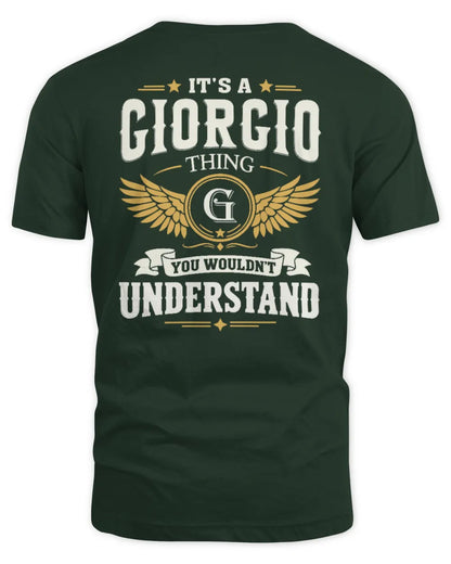 GIORGIO KT06-M008 It’s a [NAME] Thing – You Wouldn’t Understand | Personalized Vintage T-Shirt - Unisex Standard T-Shirt - Forest Green