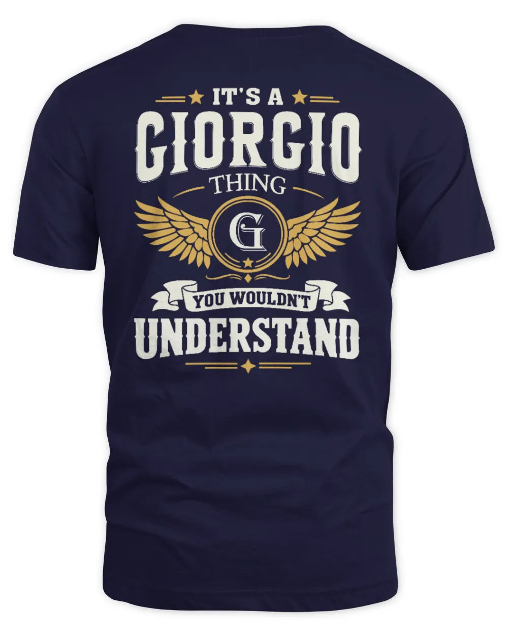GIORGIO KT06-M008 It’s a [NAME] Thing – You Wouldn’t Understand | Personalized Vintage T-Shirt - Unisex Standard T-Shirt - Navy