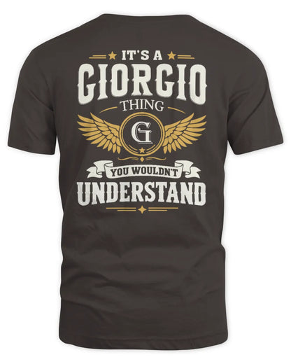 GIORGIO KT06-M008 It’s a [NAME] Thing – You Wouldn’t Understand | Personalized Vintage T-Shirt - Unisex Standard T-Shirt - Dark Chocolate