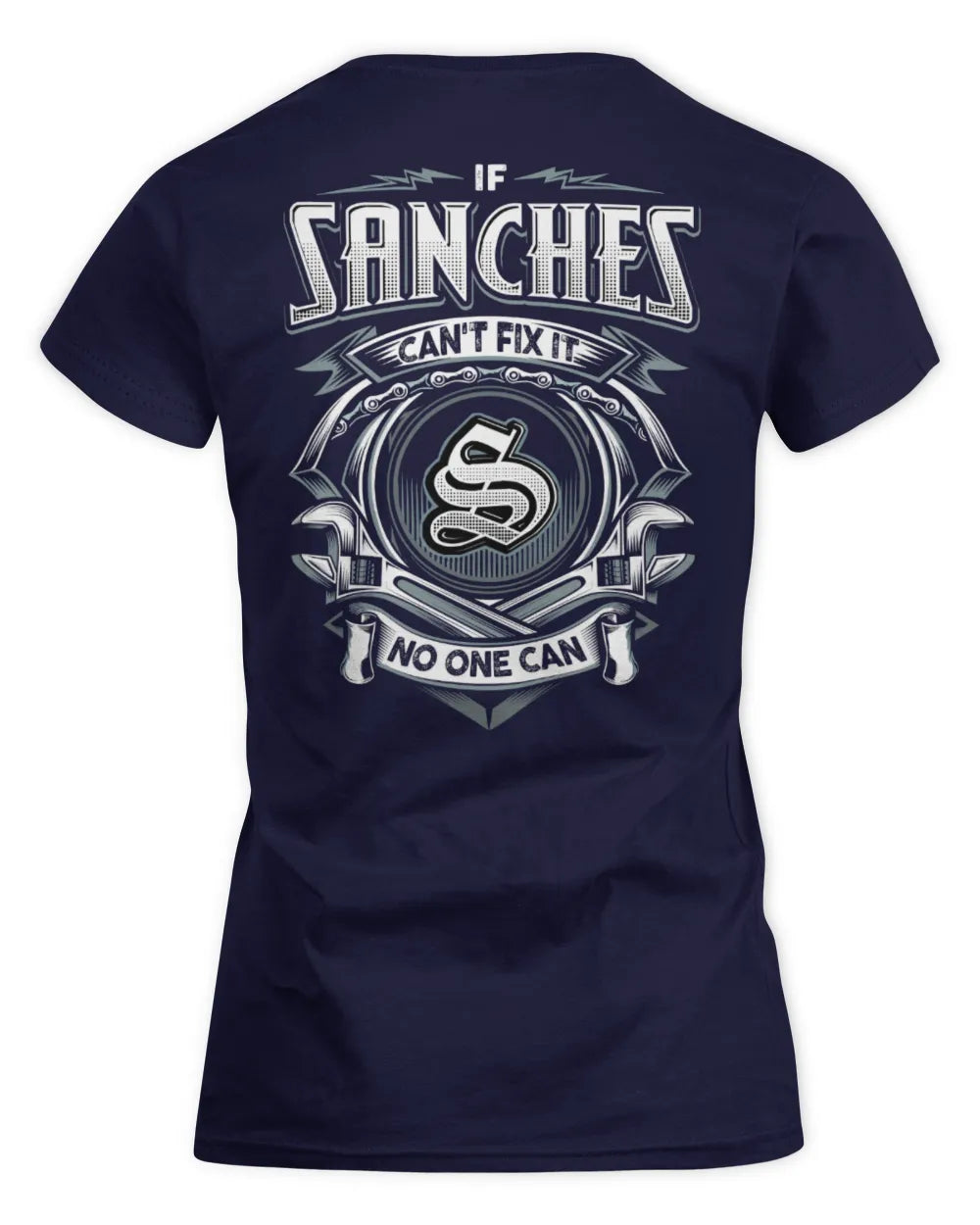 SANCHES AP81-K4-626 - Personalized Ahmed Quote Apparel “If Ahmed Can't Fix It, No One Can” - Women's Standard T-Shirt - Navy