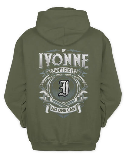 IVONNE AP81-K4-626 - Personalized Ahmed Quote Apparel “If Ahmed Can't Fix It, No One Can” - Unisex Hoodie - Military Green