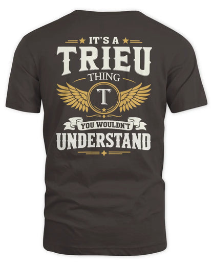 TRIEU KT06-M008 It’s a [NAME] Thing – You Wouldn’t Understand | Personalized Vintage T-Shirt - Unisex Standard T-Shirt - Dark Chocolate