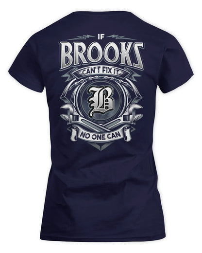 BROOKS AP81-K4-626 - Personalized Ahmed Quote Apparel “If Ahmed Can't Fix It, No One Can” - Women's Standard T-Shirt - Navy
