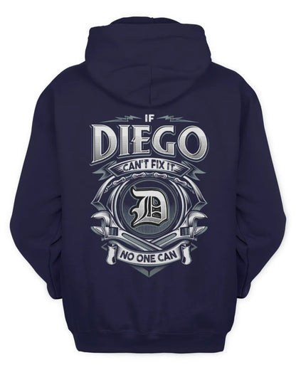 DIEGO AP81-K4-626 - Personalized Ahmed Quote Apparel “If Ahmed Can't Fix It, No One Can” - Unisex Hoodie - Navy