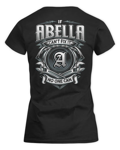 ABELLA AP81-K4-626 - Personalized Ahmed Quote Apparel “If Ahmed Can't Fix It, No One Can” - Women's Standard T-Shirt - Black