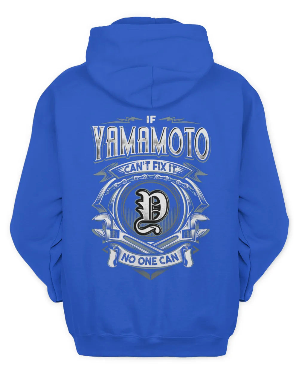 YAMAMOTO AP81-K4-626 - Personalized Ahmed Quote Apparel “If Ahmed Can't Fix It, No One Can” - Unisex Hoodie - Royal
