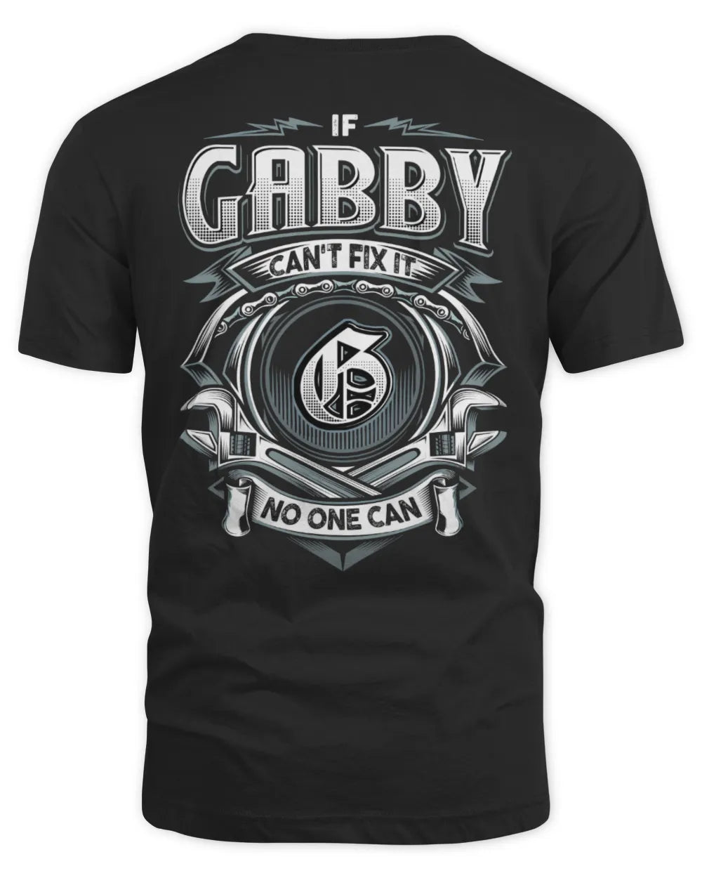 GABBY AP81-K4-626 - Personalized Ahmed Quote Apparel “If Ahmed Can't Fix It, No One Can” - Unisex Standard T-Shirt - Black