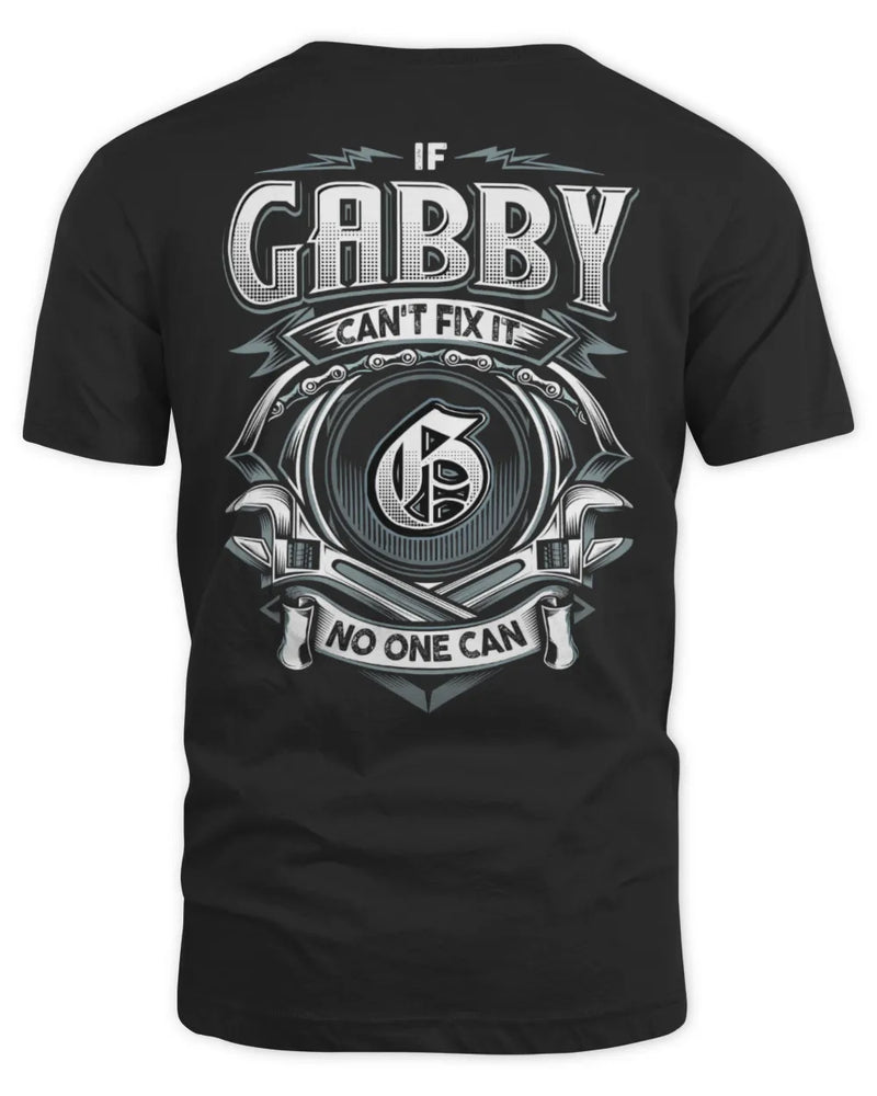 GABBY AP81-K4-626 - Personalized Ahmed Quote Apparel “If Ahmed Can't Fix It, No One Can” - Unisex Standard T-Shirt - Black