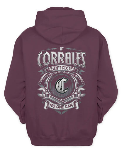 CORRALES AP81-K4-626 - Personalized Ahmed Quote Apparel “If Ahmed Can't Fix It, No One Can” - Unisex Hoodie - Maroon