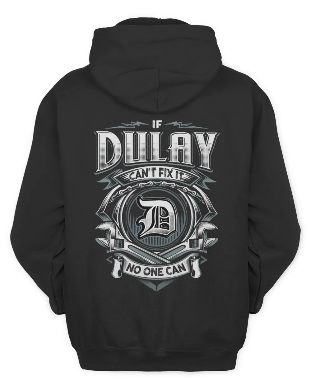 DULAY AP81-K4-626 - Personalized Ahmed Quote Apparel “If Ahmed Can't Fix It, No One Can” - Unisex Hoodie - Black