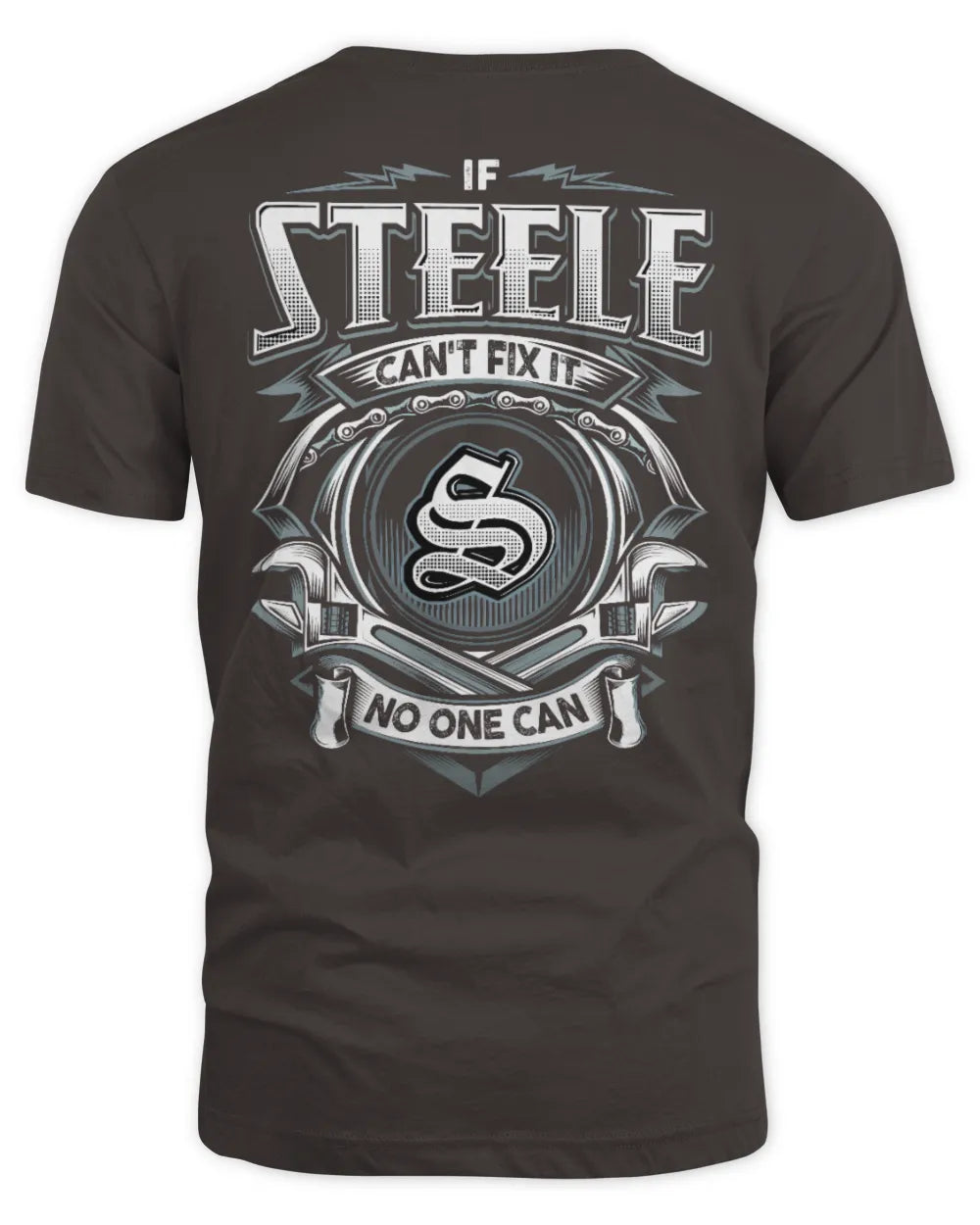 STEELE AP81-K4-626 - Personalized Ahmed Quote Apparel “If Ahmed Can't Fix It, No One Can” - Unisex Standard T-Shirt - Dark Chocolate