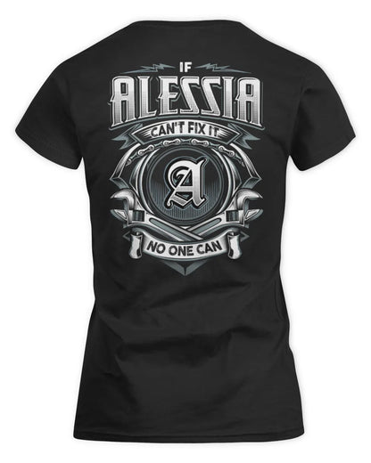 ALESSIA AP81-K4-626 - Personalized Ahmed Quote Apparel “If Ahmed Can't Fix It, No One Can” - Women's Standard T-Shirt - Black