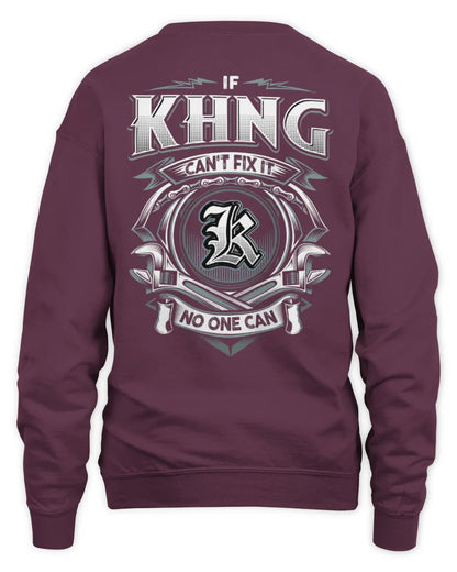 KHNG AP81-K4-626 - Personalized Ahmed Quote Apparel “If Ahmed Can't Fix It, No One Can” - Unisex Sweatshirt - Maroon