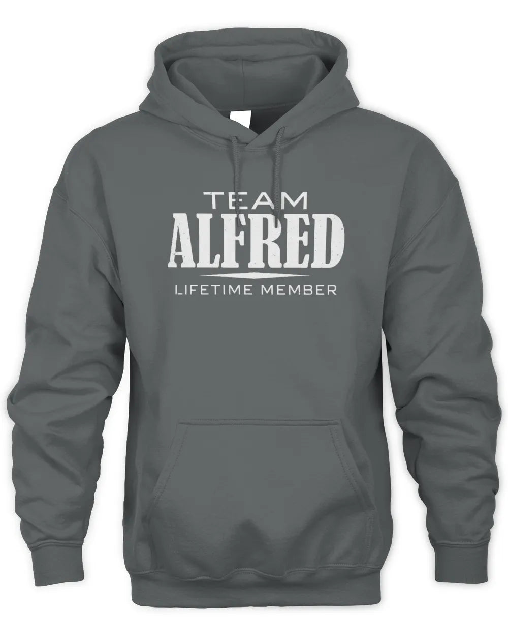 ALFRED BL62-K4-128 - Personalized “Team NAME Lifetime Member” - Unisex Hoodie - Charcoal