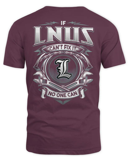LNUS AP81-K4-626 - Personalized Ahmed Quote Apparel “If Ahmed Can't Fix It, No One Can” - Unisex Standard T-Shirt - Maroon