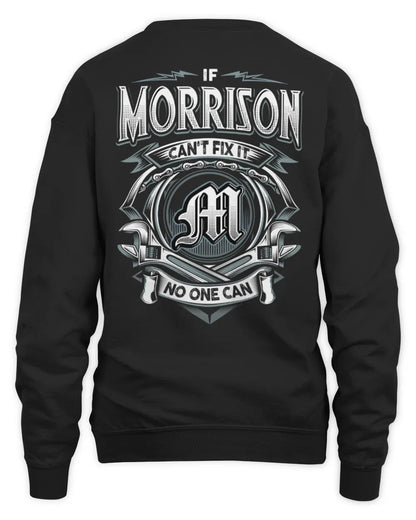 MORRISON AP81-K4-626 - Personalized Ahmed Quote Apparel “If Ahmed Can't Fix It, No One Can” - Unisex Sweatshirt - Black