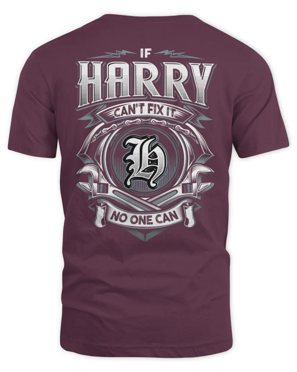 HARRY AP81-K4-626 - Personalized Ahmed Quote Apparel “If Ahmed Can't Fix It, No One Can” - Unisex Standard T-Shirt - Maroon