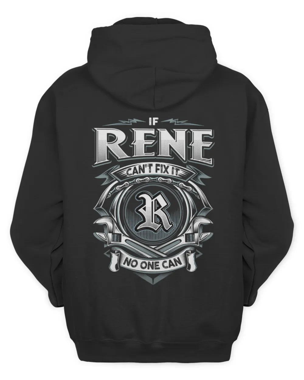 RENE AP81-K4-626 - Personalized Ahmed Quote Apparel “If Ahmed Can't Fix It, No One Can” - Unisex Hoodie - Black