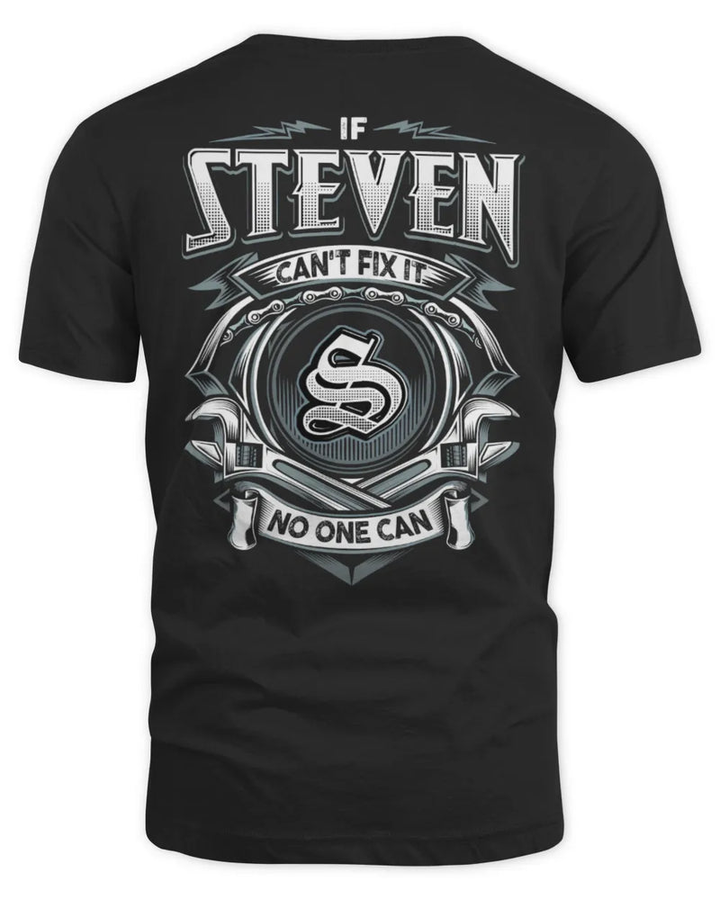 STEVEN AP81-K4-626 - Personalized Ahmed Quote Apparel “If Ahmed Can't Fix It, No One Can” - Unisex Standard T-Shirt - Black