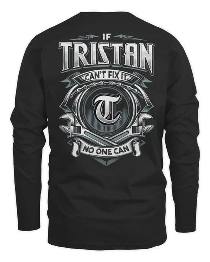 TRISTAN AP81-K4-626 - Personalized Ahmed Quote Apparel “If Ahmed Can't Fix It, No One Can” - Men's Long Sleeved T-Shirt - Black