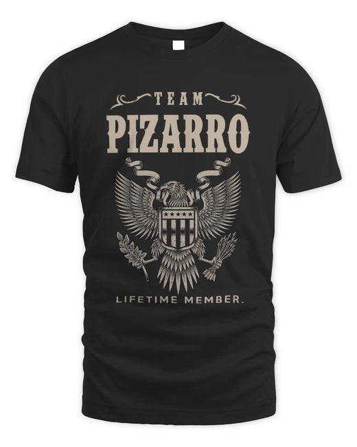 PIZARRO TP06-K82 – Personalized Classic Style Apparel “Team NAME Lifetime Member”